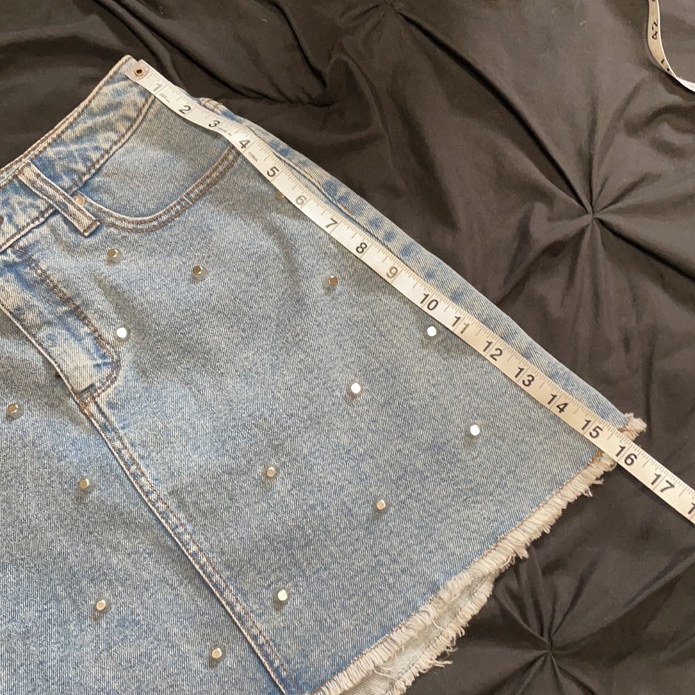 Studded Denim Skirt - Picture 4 of 5